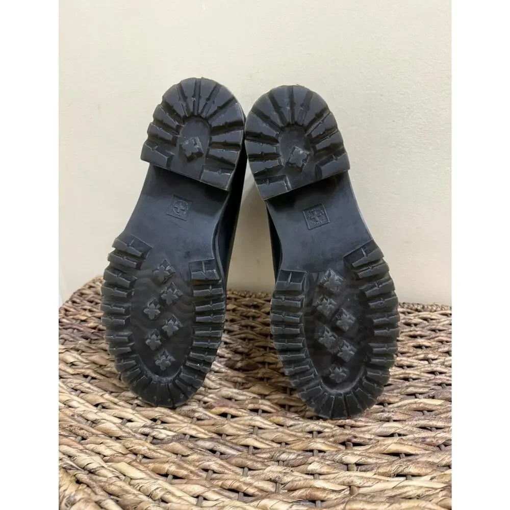 Dr. Martens Coppola Platform Ankle Boots Buckle Black Goth Women’s Size 9